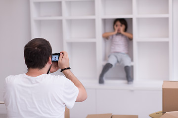 Image showing Photoshooting with kid model