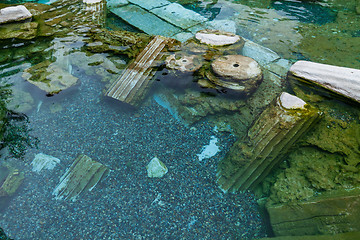 Image showing Drowned ruins of ancient city, Hierapolis