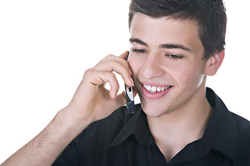 Image showing Young Man on the Phone