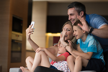 Image showing Family having fun at home