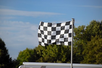 Image showing Formula flag in motion