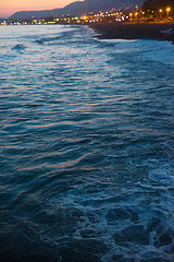 Image showing Evening at Alanya coast