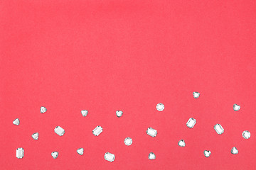 Image showing Precious stones on pink background