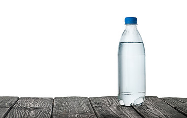 Image showing Plastic bottle of water on the table