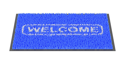 Image showing Welcome doormat on white