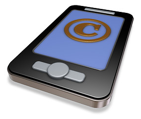 Image showing copyright app