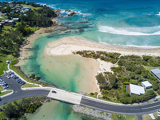 Image showing Candlagan Creek meets the ocean