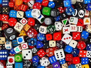 Image showing Collection of dice