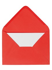 Image showing Red envelope with letter