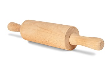 Image showing Rolling pin on white