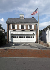 Image showing fire department building Bedford Village New York USA