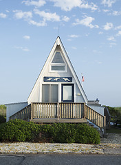 Image showing a-frame cottage oceanfront Montauk, New York, The Hamptons