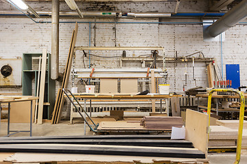 Image showing woodworking factory workshop