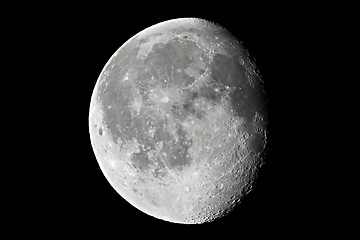 Image showing Moon deatiled closeup