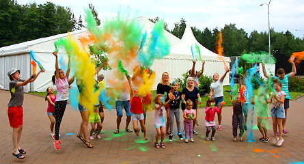 Image showing Holi color festival