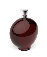 Image showing Red liqueur bottle