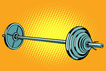 Image showing barbell, weightlifting sports