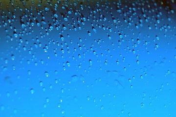 Image showing Drops on blue I