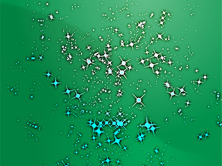 Image showing Sparks of floating light illustration
