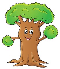 Image showing Cheerful tree theme image 1