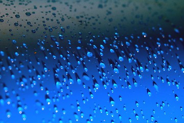 Image showing Drops on blue II