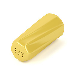 Image showing Yellow salt shaker