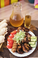 Image showing Grilled shish kebab