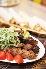 Image showing Grilled shish kebab