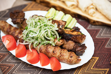 Image showing Grilled shish kebab