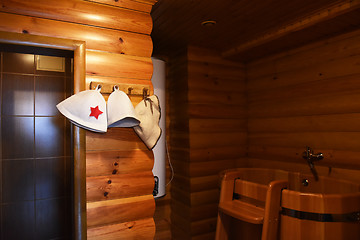 Image showing Russian sauna banya