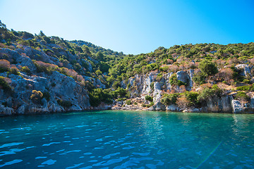 Image showing ancient city on the Kekova