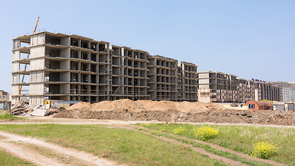 Image showing Construction of multi-storey residential complex