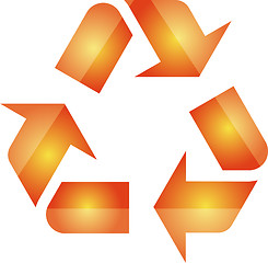 Image showing Recycling eco symbol