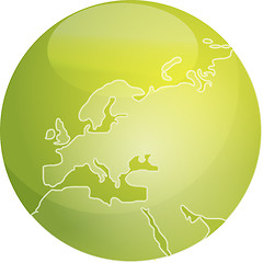 Image showing Map of Europe sphere