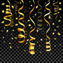 Image showing Gold Serpentine and Confetti