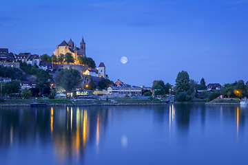 Image showing night view to the church of Breisach Germany