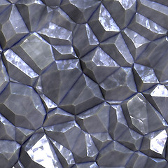 Image showing Faceted ore deposits