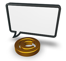 Image showing copyright speech bubble