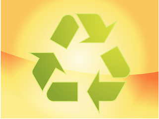 Image showing Recycling eco symbol