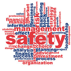 Image showing Safety word cloud