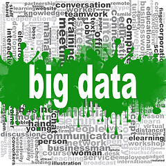 Image showing Big data word cloud