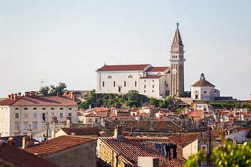 Image showing St. Georges Parish Church in Piran, Slovenia.