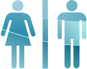 Image showing Toilet symbol illustration