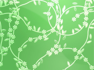 Image showing Floral nature themed design illustration