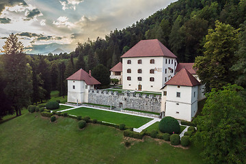 Image showing Panoramic view of Strmol castle, Gorenjska region, Slovenia