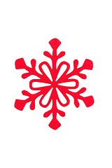 Image showing Christmas snowflake on white