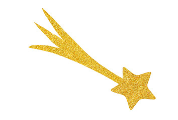 Image showing Golden Star, Christmad Decoration