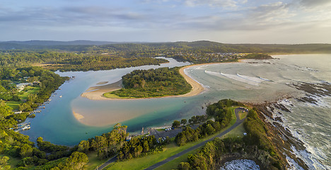 Image showing Mossy Point Australia panorama