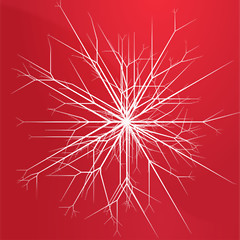 Image showing Snowflake pattern design