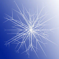 Image showing Snowflake pattern design